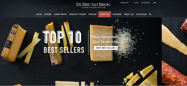 Di Bruno Bros Website Example